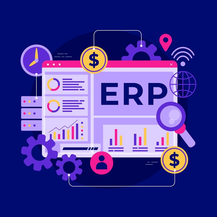 A vector image demonstrating one of the primary benefits of Sage Intacct and Sage 300– Cost-effectiveness