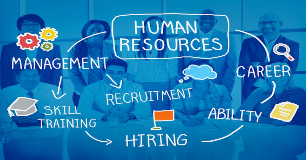 An illustration showing the various functions of human resources