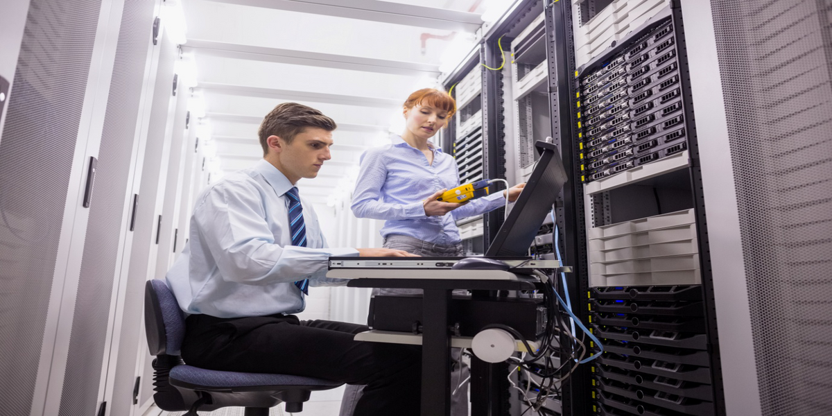 Managed IT services provider in Markham technicians maintaining enterprise server infrastructure