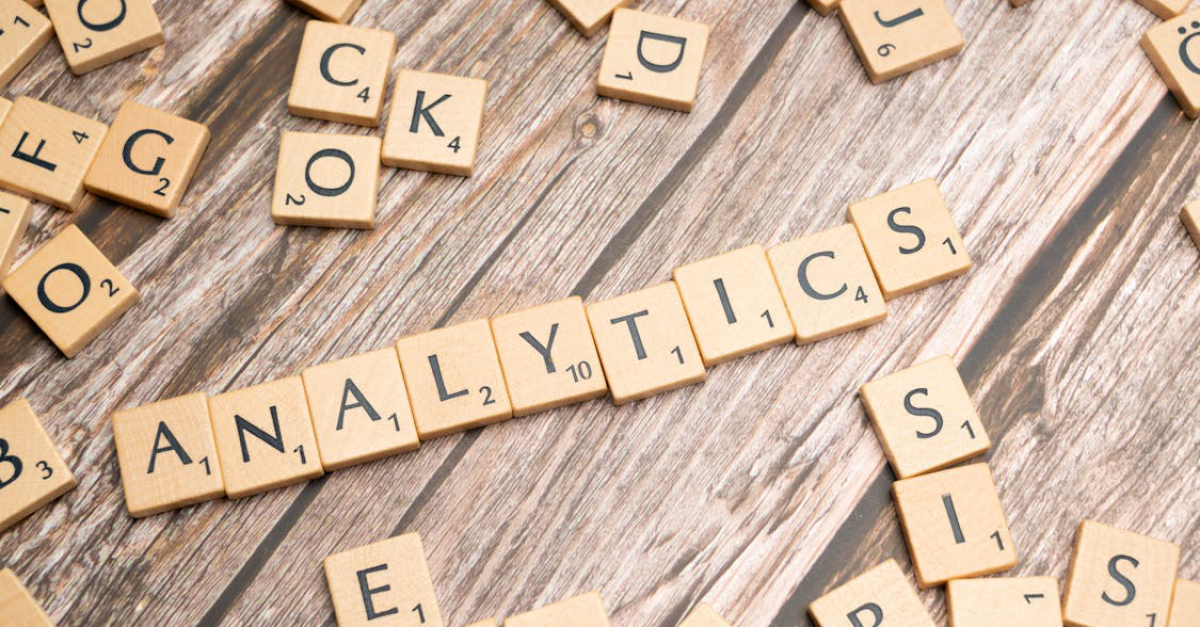 word-analytics-spelled-out-in-scrabble-tiles The word analytics spelled out in Scrabble tiles
